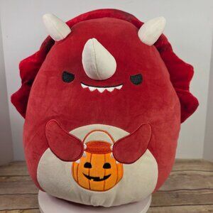 Tristan The Red Dinosaur Squishmallow Plush Toy HALLOWEEN EDITION!